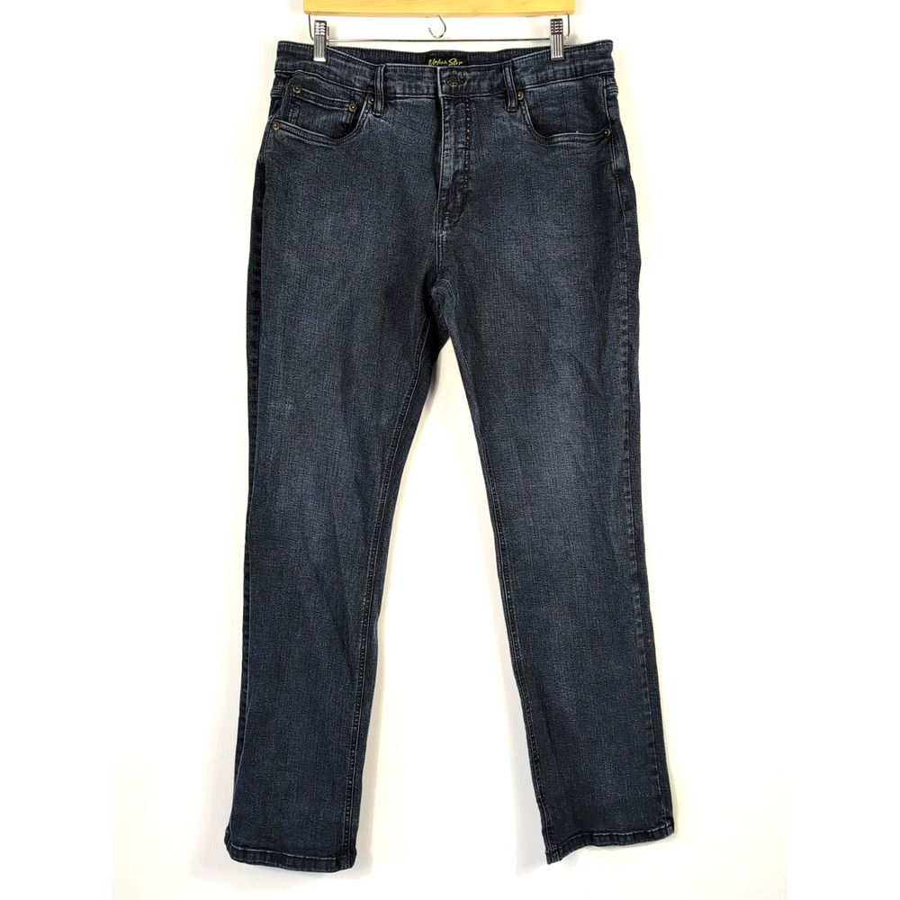 Urban Star Men’s Relaxed Fit Jeans 36x34 Dark Wash Denim Classic Straight Leg